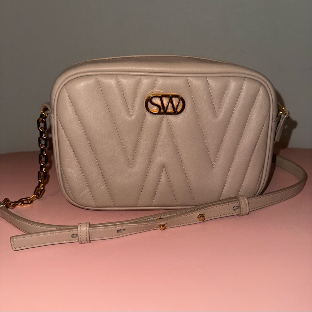 Stuart Weitzman Taupe Crossbody Handbag